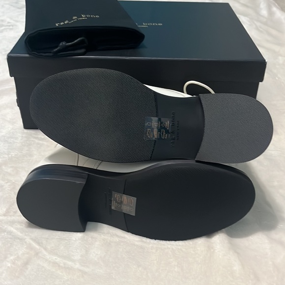 NIB: RAG & BONE Women’s Slayton Leather Lace Up Boot, Antique White Sz 7 (37 EU) - Picture 11 of 15